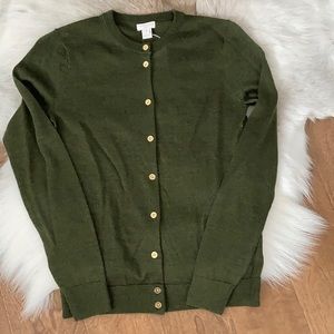 NWT J Crew Factory Merino Wool Blend Cardigan